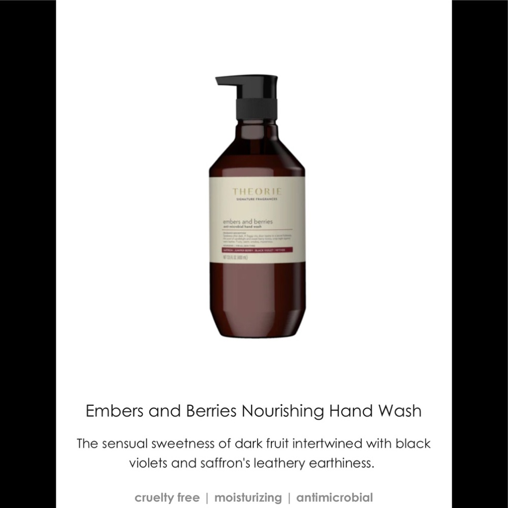 THEORIE - Embers and Berries - Hand Wash